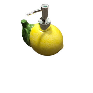 Lemon Ceramic Soap Dispenser